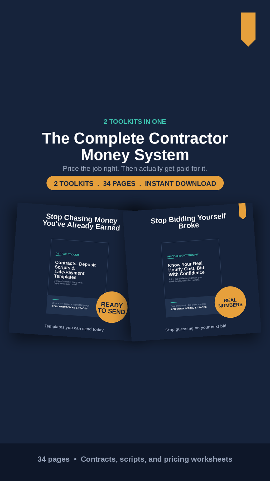 The Complete Contractor Money System: Get-Paid Toolkit + Price-It-Right Toolkit (2 PDF Bundle)