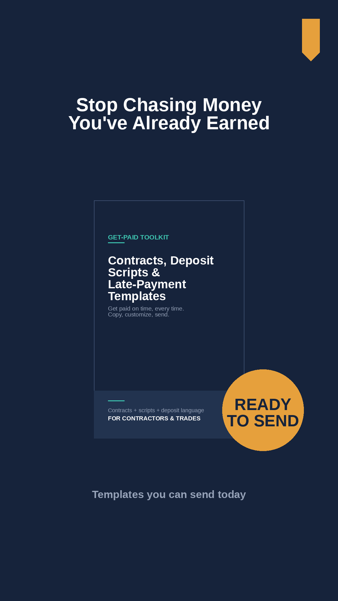 Stop Chasing Money: Client Contracts, Deposit Scripts & Late-Payment Templates (PDF)